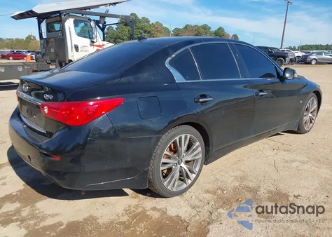 2015 Infiniti Q50 Premium from USA, damaged, VIN JN1BV7AR9FM414415